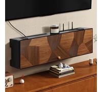 HARELA Caja Oculta para Router WiFi, Armario de Almacenamiento para Router WiFi, Ocultador de Caja WiFi de Pared, Regleta de enchufes y Organizador de Cables Ocultos(80x12x20cm/31.5x4.7x7.9in)