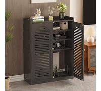 HARELA Caja Oculta para Router WiFi, Gabinete de Almacenamiento Multimedia para el hogar, Almacenamiento Invisible, para el hogar y la Oficina(Black B,38.2x23.2x9.8in)