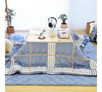 HARELA Mesa Kotatsu con Calentador y Manta Futon y Cojín, Mesa De Tatami Caliente, Mesas Calefactora Japonesa Kotatsu, for Sala de Estar, Dormitorio Y Balcón