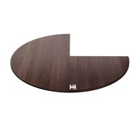 HARELA Tablero Redondo Madera de 120 cm a 180 cm de Diámetro, Capacidad de Carga Sin Patas Ahorra Espacio Adecuado para Reuniones Familiares, Mesa Fuerte(Dark Walnut,1.8m/71in)