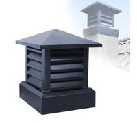 HARELA Tapa De Chimenea con Parte Superior Cónica, Villa Sombrero De Chimenea De Drenaje Cuadrada De Aleación De Aluminio, Ventilada Y Transpirable, para Diferentes Tipos De Chimeneas(40cm/15.7in)