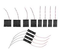 Harewtwy 12 Piezas Paquete de Soporte de BateríA 18650 con Caja de Soporte de BateríA de Cable 3,7 V, 1/2/3/4X3,7 V Serie Cajas de Almacenamiento de BateríA DIY