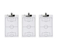 Harewtwy 3 Portapapeles de FúTbol para Entrenamiento, Tablero de Borrado en Seco de FúTbol de Doble Cara para Entrenadores, Tableros Marcadores de 13,78 X 8,7 Pulgadas