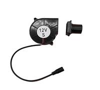 Harewtwy 7530 PWM Soplador de Aire 12V 0.2A AC Ventilador para Barbacoa Camping Picnic Fuego Herramientas