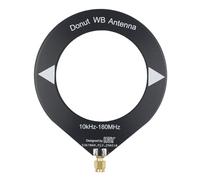 Harewtwy Antena de Minibucle de 10 KHz A 180 MHz con Cobertura para Todas Las Bandas, Compatible con para SDR de Corta y Media para Radio, Color Negro.