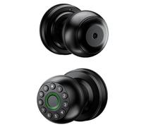 Harewtwy Cerradura Inteligente con Contraseña, Cerradura Puerta con Huella Dactilar, Aplicación Control Remoto, Desbloqueo Código Acceso, Teclado Táctil Electrónico para Interiores.