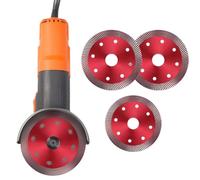 Harewtwy Disco de Diamante para Amoladora Angular, Discos de Corte de Vidrio de 4,5 Pulgadas, Hoja de de 1,6 mm para Cortar y Amolar.