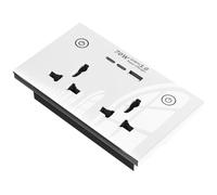 Harewtwy Enchufe Inteligente con Cargador Rápido, WiFi y Bluetooth, 2 Enchufes y Puerto de Carga USB, Interruptores.