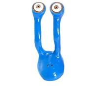 Harewtwy Estatuas Creativas de Caracol, Accesorios para Estatuas de JardíN de Hadas con Ojo de EspíA, DecoracióN Divertida para JardíN, Arte de Patio, Azul B