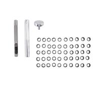 Harewtwy Kit de Herramientas para Perforar Agujeros con 50 Ojales, Acabado de Bronce de 6 Mm para Bricolaje Kydex Sheath Kydex Eyelet