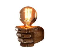 Harewtwy Lámpara de Pared de Resina Estilo Nórdico Retro con Puño Derecho, Aplique de Pared, Decoración para el Hogar, Restaurante, Bar, Mano Derecha.