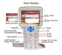 Harewtwy Lector de Tarjetas Inteligentes RFID NFC + Duplicador RFID de 5 Tarjetas UID 125K 13,56 MHz Escritor de Claves IC/ID Programador RFID Replicador de Claves