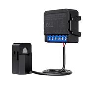 Harewtwy Medidor de Energía Inteligente ZigBee, Consumo de Energía en KWh, Monitoreo Bidireccional, Control Remoto por Aplicación, 1 Unidad