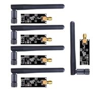 Harewtwy Módulo Transceptor Inalámbrico NRF24L01+PA+LNA de 1100 Metros de Alcance con Antena (5 Unidades)