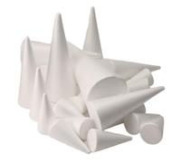 Harewtwy Paquete de 24 Conos de Espuma para Manualidades,Conos de áRbol de Espuma, Espuma en Forma de Conos para Artes, Manualidades, áRbol de Navidad, Escuela, Proyecto de Manualidades DIY