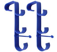 Harewtwy Soporte Ajustable para Red Recogehojas de Piscina, Colgador de Postes para Piscinas Subterráneas, Soporte para Piscinas, para Equipos, Accesorios, Color Azul.