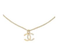 HareySikr Collar clásico de cadena en tono dorado con colgante, joyería de moda de diseño delicado para mujer