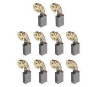HARFINGTON 10 cepillos de carbón de 18 mm x 11 mm x 7 mm, cepillo de amoladora 43#, pieza de repuesto para amoladora angular, máquina de corte, cepillos pulidores para reparación de herramientas