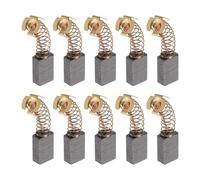 HARFINGTON 10 cepillos de carbono de 16 mm x 10 mm x 6 mm, cepillo de amoladora 103# de motor eléctrico, pieza de repuesto para amoladora angular, máquina de corte, cepillos pulidores para reparación