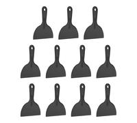 HARFINGTON 10 espátulas de plástico flexible de 15 cm de ancho, herramienta de raspador de pintura para pegar yeso, esparcir pintura, rascar la pared, color negro