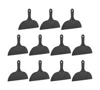 HARFINGTON 10 espátulas de plástico flexible de 25,4 cm de ancho, herramienta de raspador de pintura para pegar yeso, esparcir pintura, rascar la pared, color negro