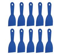 HARFINGTON 10 espátulas de plástico flexible de 7,6 cm de ancho, herramienta de raspador de pintura para pegar paneles de yeso, esparcir pintura, rascar la pared, color azul