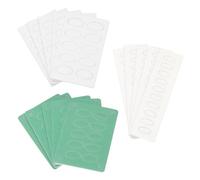 HARFINGTON 150 hojas de papel de lija de grano 100/180/240 para empujador de cutículas, cabeza biselada, mini lima de uñas autoadhesiva, papel de lija para preparación de uñas, manicura, pedicura,