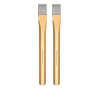 HARFINGTON 2 cinceles fríos de 5/8 pulgadas de ancho y 8 pulgadas de largo, acero de aleación de alta dureza, tratado térmicamente, vástago octogonal, cincel plano para cortar remaches, hierro, acero