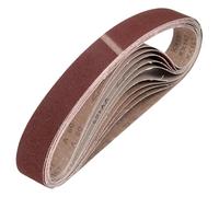 HARFINGTON 2 correas de lijado de 48 pulgadas, 10 piezas de grano 80 de óxido de aluminio abrasivo para carpintería, pulido de metal, afilador de cuchillos
