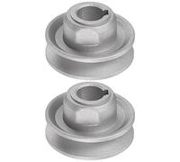 HARFINGTON 2 poleas de motor de embrague para máquina de coser industrial, 15 mm, interior y 50 mm de diámetro exterior, polea de rueda de transferencia eléctrica de aluminio