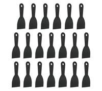 HARFINGTON 20 espátulas de plástico flexible de 3 pulgadas de ancho, herramienta de raspador de pintura para pegar paneles de yeso, esparcir pintura, arañazos en la pared, color negro