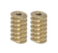 HARFINGTON 2pcs engranaje eje latón 0.5 módulo 1.98mm agujero diámetro caja de engranajes para motor pequeño