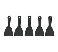 HARFINGTON 5 espátulas de plástico flexible de 4 pulgadas de ancho, herramienta de raspador de pintura para pegar paneles de yeso, esparcir pintura, arañazos en la pared, color negro