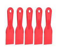 HARFINGTON 5 espátulas de plástico flexible de 5 cm de ancho, herramienta de raspador de pintura para pegar yeso, esparcir pintura, arañar la pared, color rojo