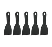 HARFINGTON 5 espátulas de plástico flexible de 7,6 cm de ancho, herramienta de raspador de pintura para pegar paneles de yeso, esparcir pintura, arañazos en la pared, color negro