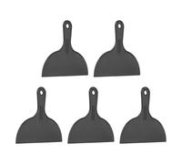 HARFINGTON 5 espátulas de plástico flexible de 8 pulgadas de ancho, herramienta de raspador de pintura para pegar paneles de yeso, esparcir pintura, arañazos en la pared, color negro