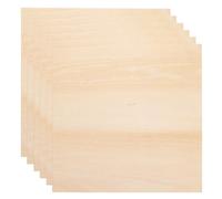 HARFINGTON 6 hojas de madera contrachapada de tilo de 2 mm, 20,3 x 20,3 x 3/81,3 cm, finas tablas de madera contrachapada sin acabar, para cortar con láser CNC, grabado de madera, quemar, dibujar