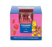 HARIBO 3 velas perfumadas en tarro de fresa/fresa/ositos de goma/idea de regalo/caja de regalo/caja de regalo/85 g/20 h de combustión