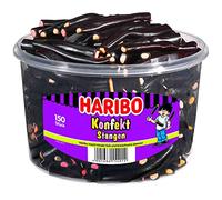 Haribo Barras de Regaliz, 150 Unidades, Tarro de 1200 g