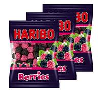 Haribo Berries, 3 Unidades, Ositos de Goma, Vino Goma, Golosinas, en Bolsa, Bolsa