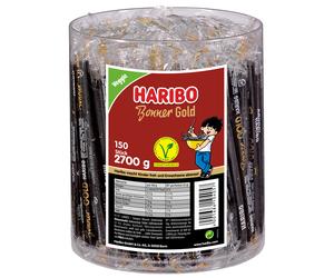 Haribo Bonner Oro Regaliz 150 Solo Lakritzstangen Veggie
