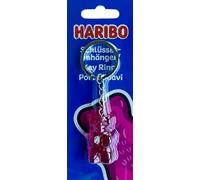 HARIBO Cadena y llavero ositos de goma (rosa) - Colgante para fans - Idea de regalo - ositos de goma en miniatura - Artículo para fans y coleccionable