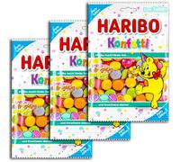 Haribo Confeti 3 x 160 g de goma de fruta