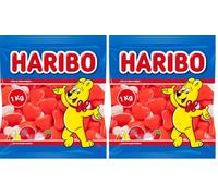 Haribo - Corazones - Caramelo de goma - 1 kg (Paquete de 2)