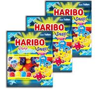 Haribo Crazy Quallies - Juego de 3 gomas de fruta agria (3 unidades, 160 g)