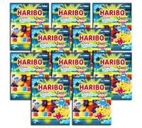 Haribo Crazy Quallies - Lote de 10 gomas de frutas ácidas (10 unidades, 160 g)