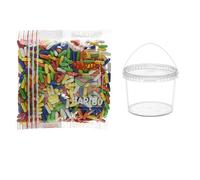 Haribo Deliex Delicias de Extremadura Cápsulas de Regaliz 1 kg - Cubo con Tapa y Asa Reutilizable - Caramelos de Regaliz Dulce