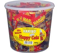 Haribo feliz Cola mini bolso, recipiente redondo, de 200 piezas (2 x 980g)