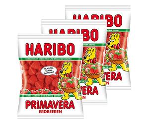 Haribo - Fresas de gominola (pack de 3 unidades)