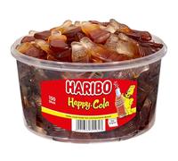 Haribo Happy Cola, Gominolas de Fruta, 150 Unidades, Tarro de 1200 g